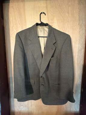 Christian Dior Monsieur Vintage Houndstooth Wool Sport Coat Jacket